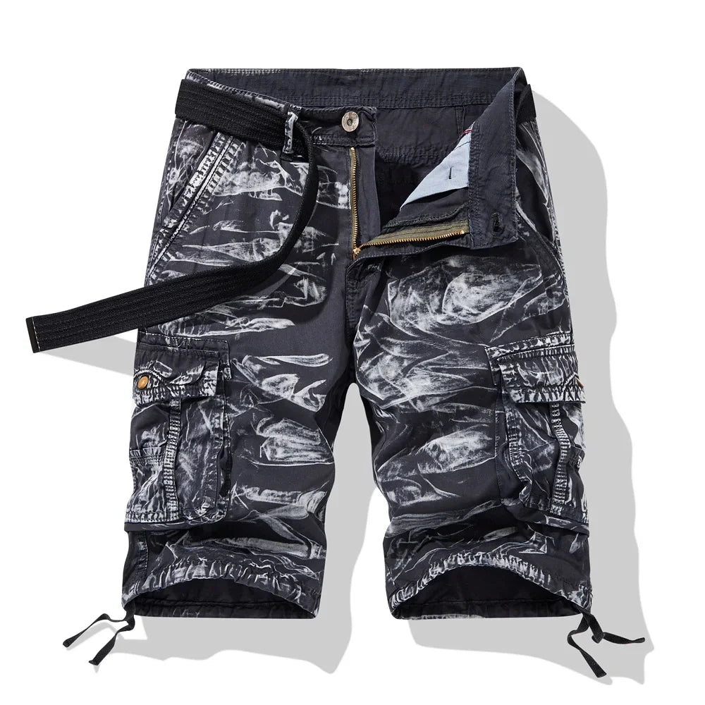 Men's Origin Camo Cargo Shorts - Casual Tactical Utility Shorts