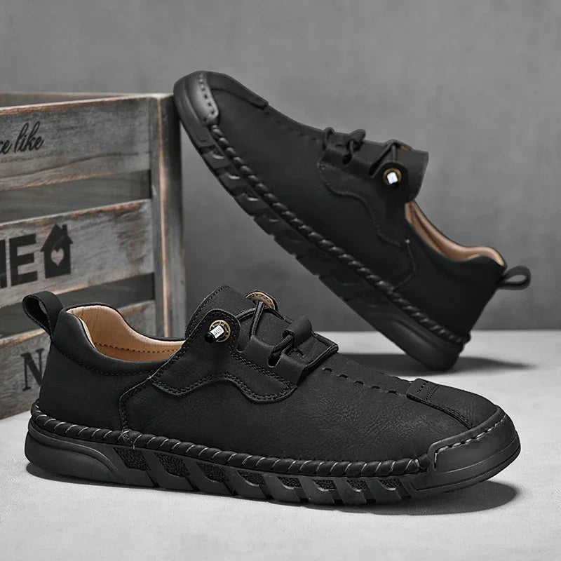 Men's Everett Leather Shoes – Cushioned Comfort