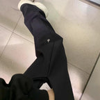 Women’s High-Waist Straight & Wide-Leg Suit Pants – Casual Chic Trousers with Pockets-HighTouch
