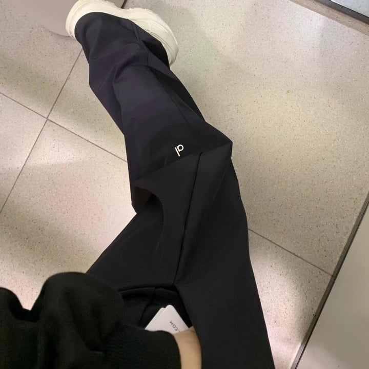 Women’s High-Waist Straight & Wide-Leg Suit Pants – Casual Chic Trousers with Pockets-HighTouch