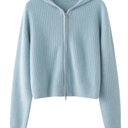 100% Cashmere Hooded Knit Set