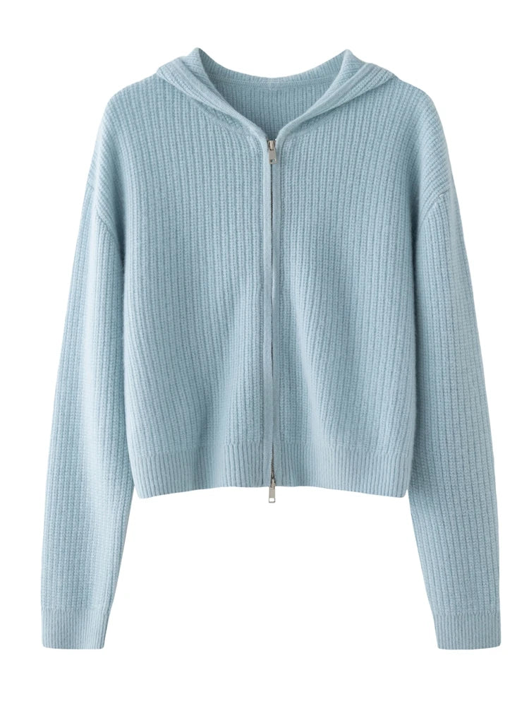 Cashmere Hooded Knit Set