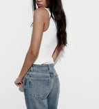 Women’s Square-Neck Strap Vest Top-HighTouch