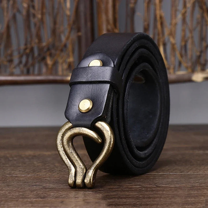 Men's Heritage Leather Hook Belt | Classic Style