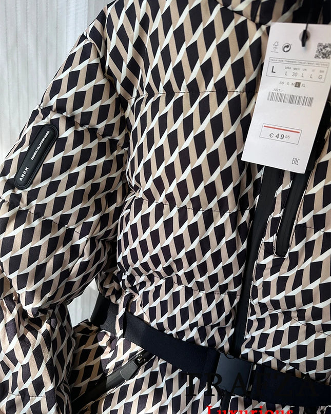 Vintage Oversized Hooded Winter Jacket for Women