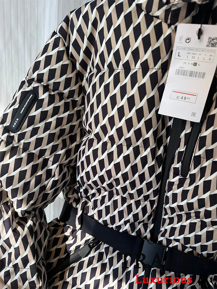 Vintage Oversized Hooded Winter Jacket for Women