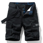 Men’s Cotton Cargo Shorts – Breezy Bermuda Jogger with Utility Pockets-HighTouch
