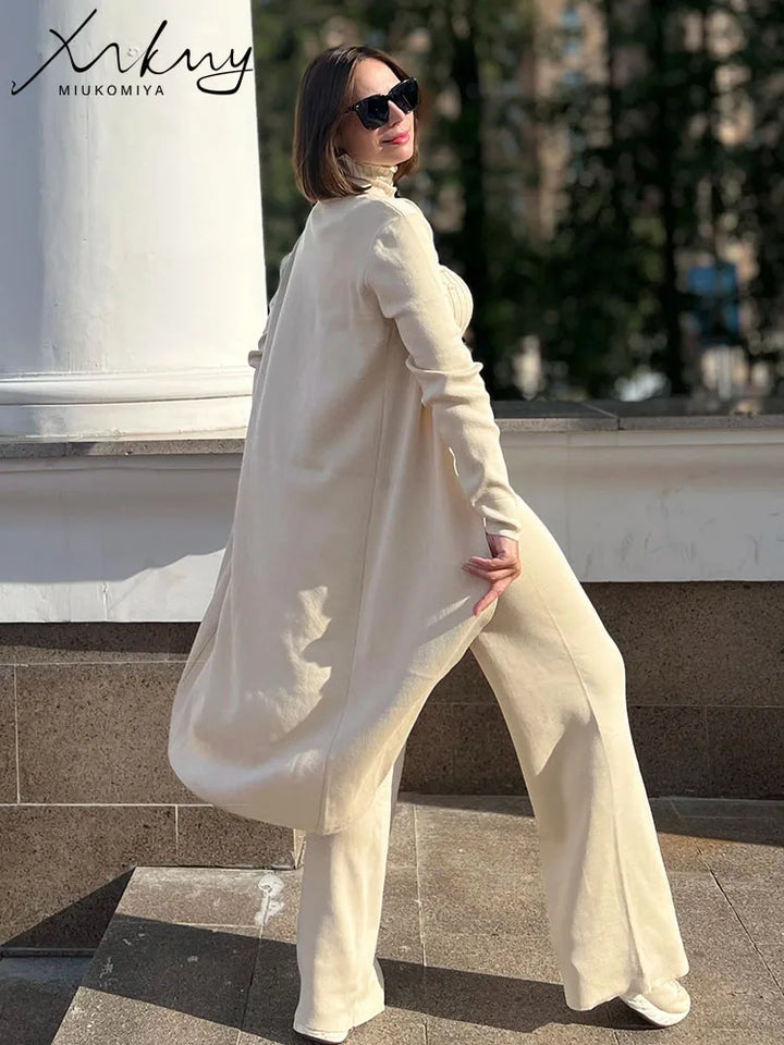 3‑Piece Knit Suit-HighTouch