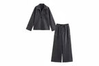 Women’s High-Waist Denim 2-Piece Set-HighTouch