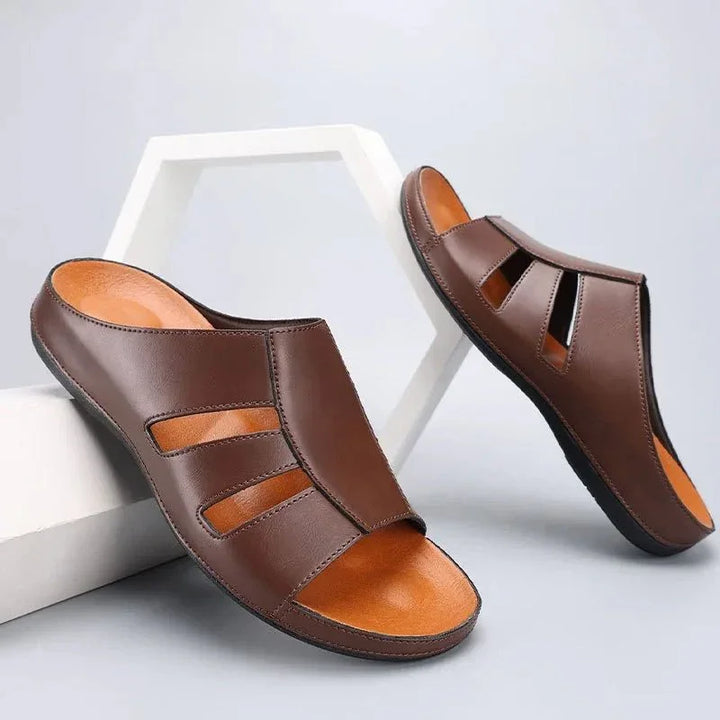 Men’s Gladiator Strap Slides with Cushioned Footbed