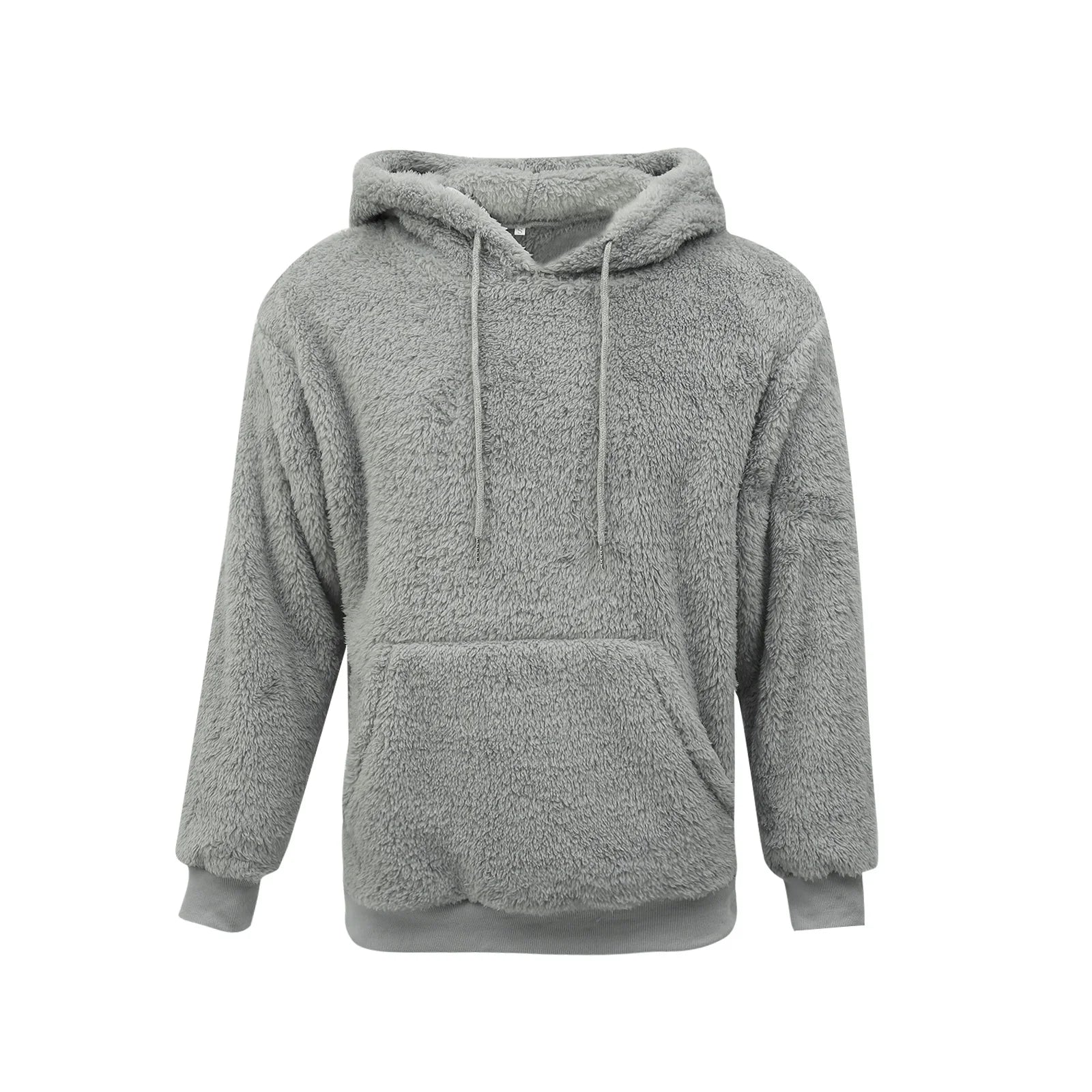 Men's Sherpa Fuzzy Pullover Hoodie