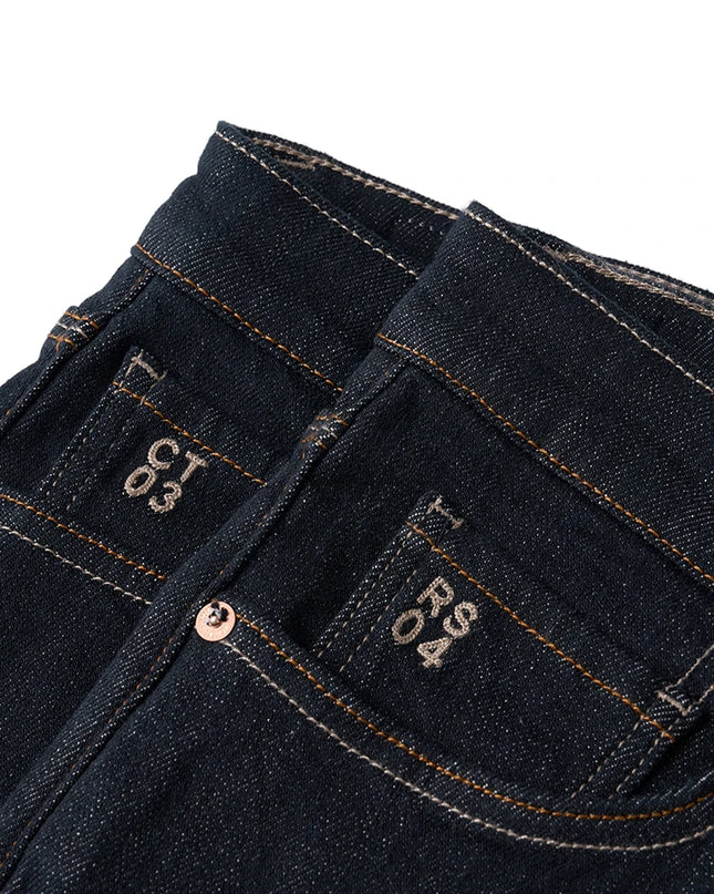 Heavyweight  Fadeless Denim Jeans Men – Regular Fit Autumn Brushed Liner