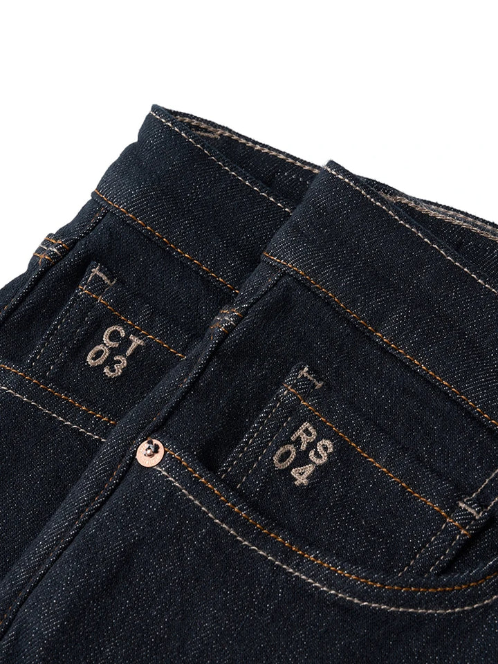Heavyweight Fadeless Denim Jeans Men – Regular Fit Autumn Brushed Liner-HighTouch