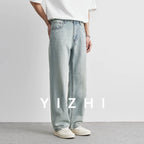 Loose Retro Lyocell Straight-Leg Jeans-HighTouch