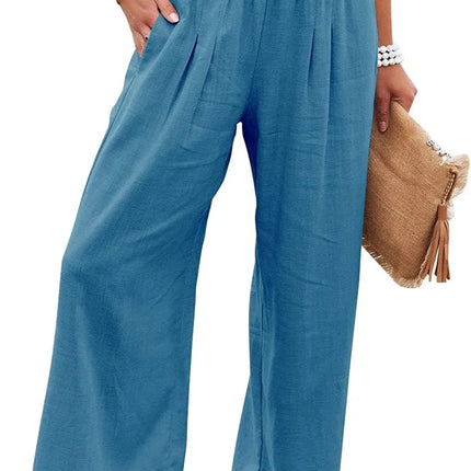 Comfort & Style – Cotton Pull-On Casual Pants for Women