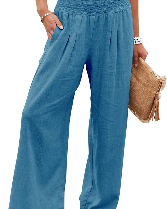 Comfort & Style – Cotton Pull-On Casual Pants for Women