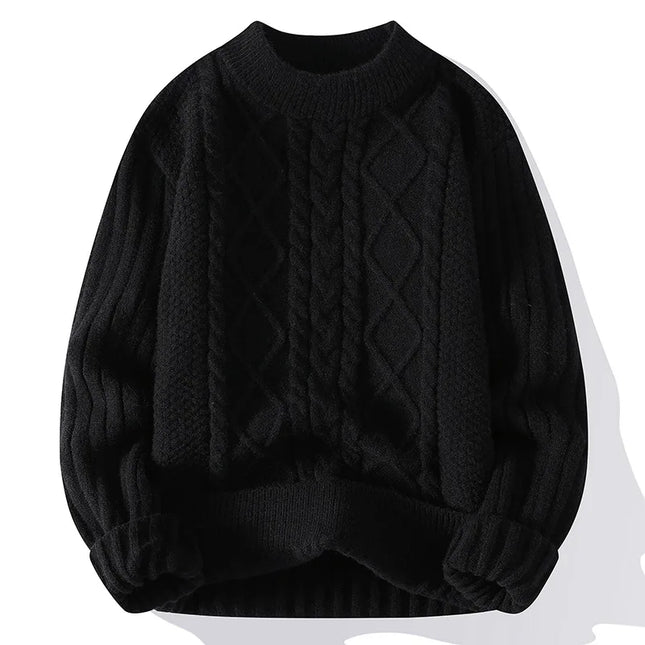 Striped Knit Sweater Men