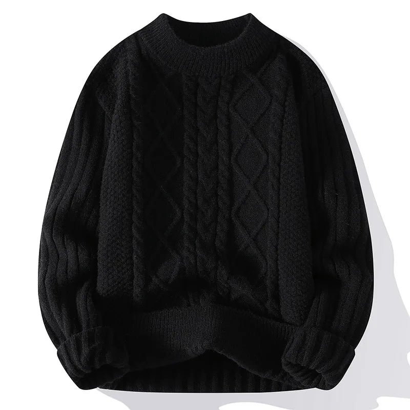 Striped Knit Sweater Men-HighTouch