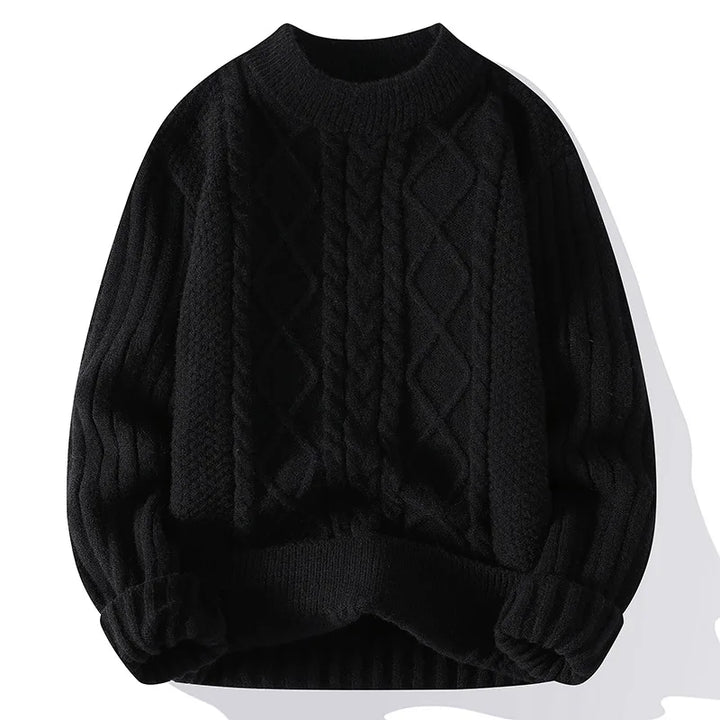 Striped Knit Sweater Men-HighTouch