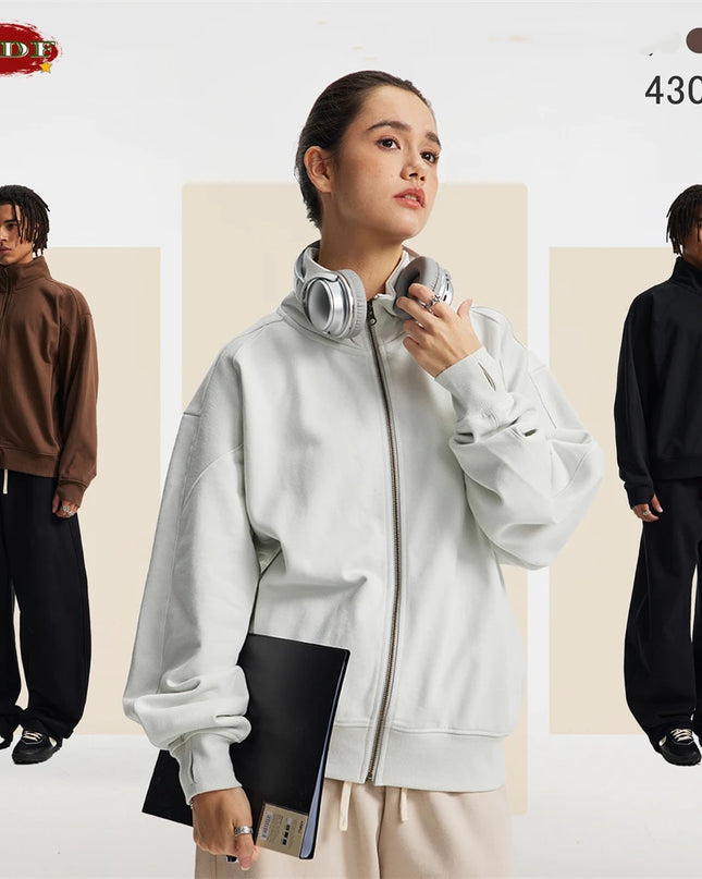 Unisex Heavy-Weight Zip Hoodie 430 GSM