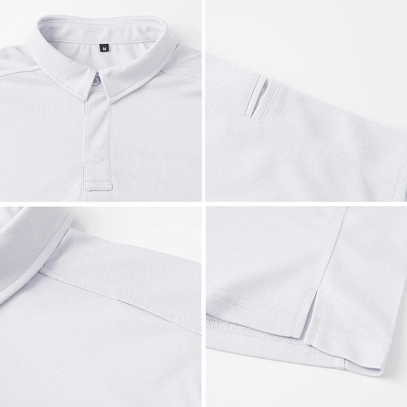 Men’s Short Sleeve Tactical Polo – Lightweight Performance & Outdoor Utility Shirt-HighTouch