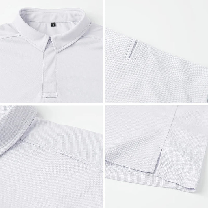 Men’s Short Sleeve Tactical Polo – Lightweight Performance & Outdoor Utility Shirt-HighTouch