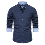 AIOPESON Men’s Cotton Oxford Shirt-HighTouch