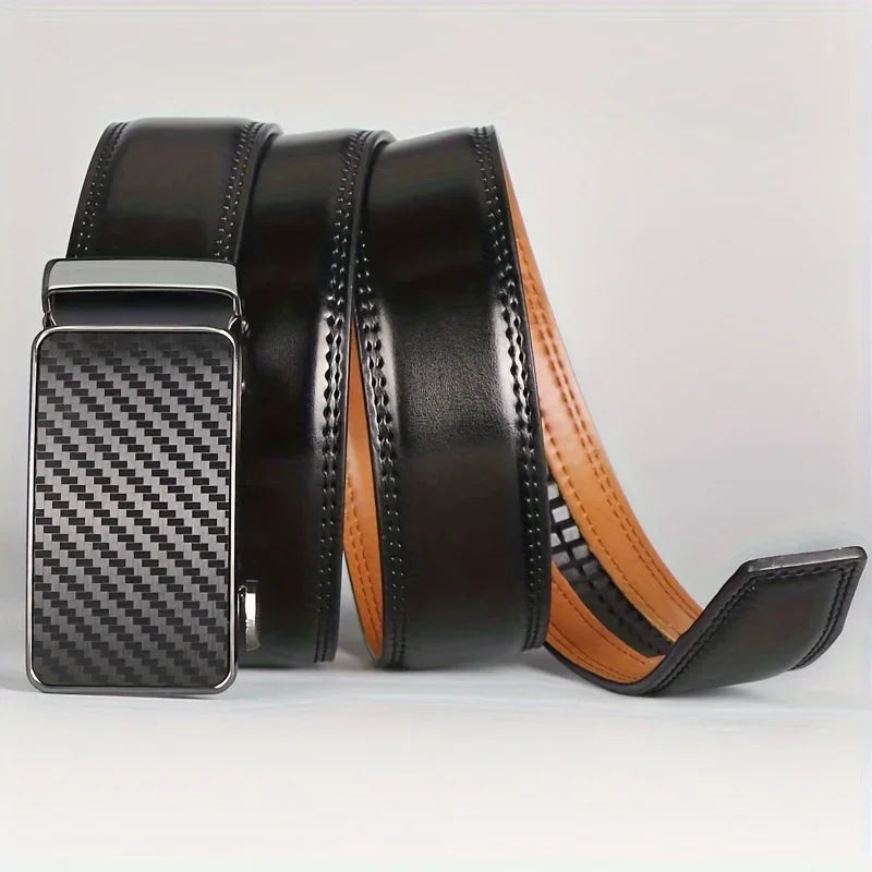 Men's 100% Cowhide Leather Belt | Automatic Buckle