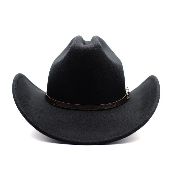 Classic Vintage Western Cowboy Hat – Leather Wide Brim Adjustable-HighTouch