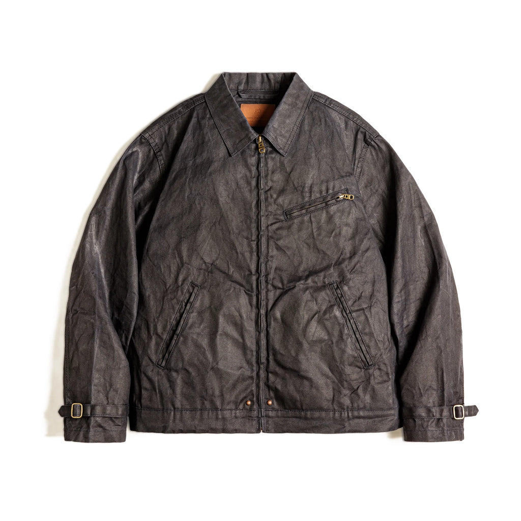 Oil-Waxed Canvas Slim-Fit Jacket Men-HighTouch