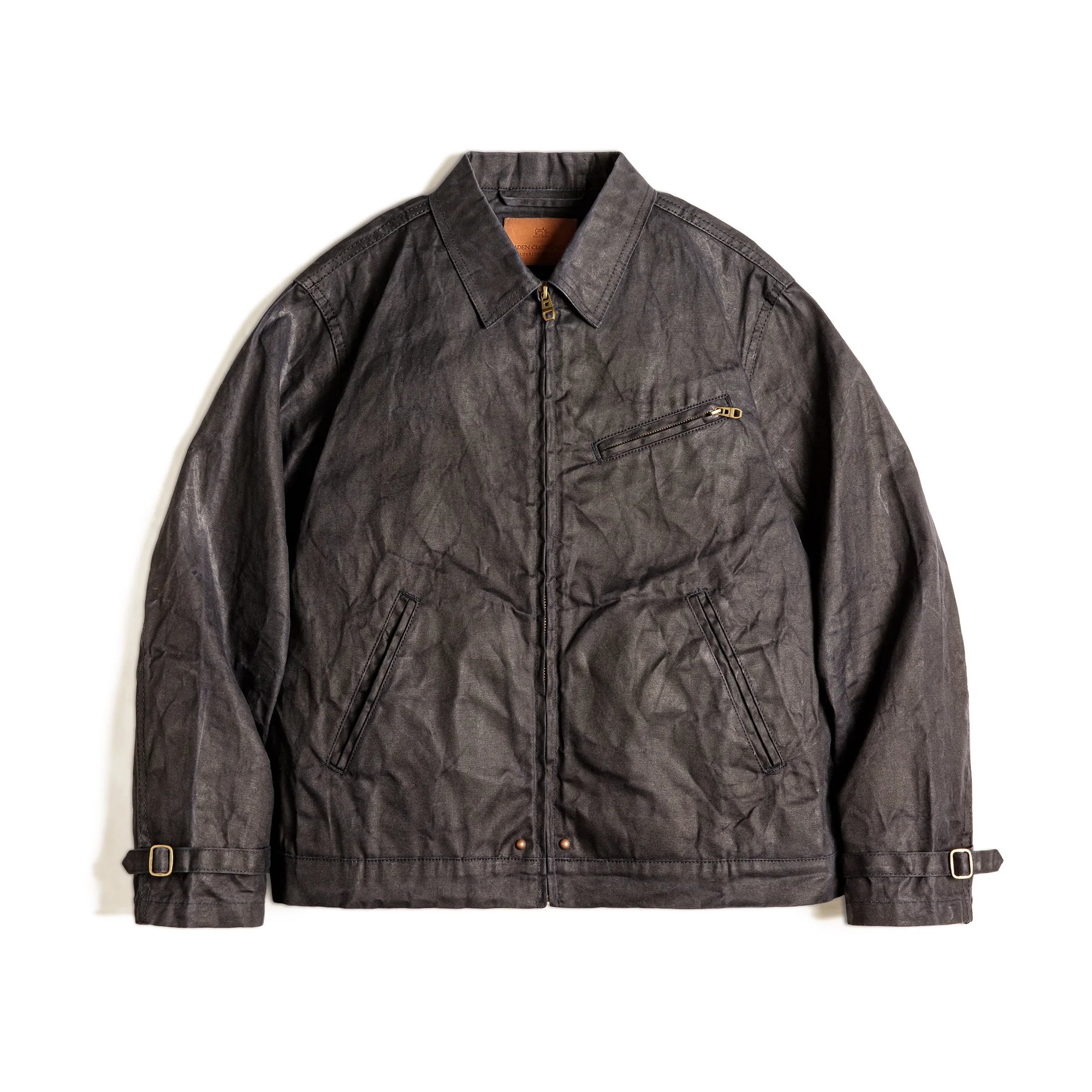 Oil-Waxed Canvas Slim-Fit Jacket Men-HighTouch