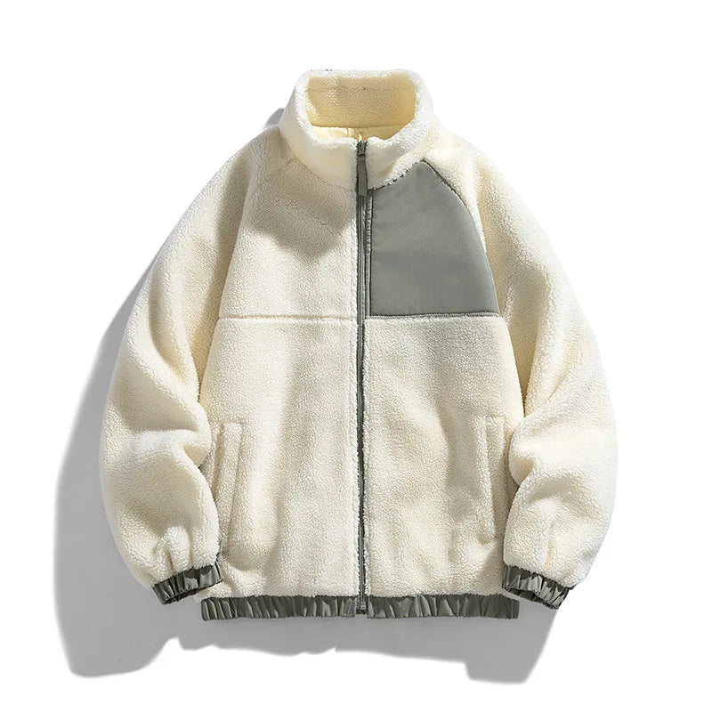 Thickened Fleece Zipper Jacket Men-HighTouch