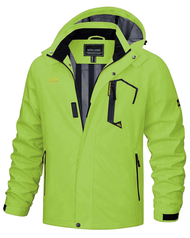 Men's Lightweight Mesh-Lined Waterproof Windbreaker Jacket