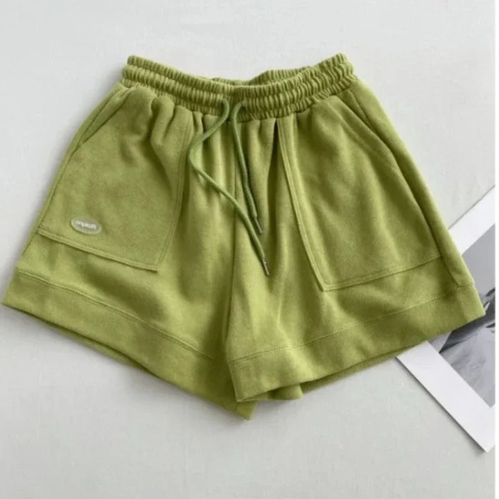 Women’s Drawstring Wide Leg Shorts – Comfortable Casual Summer-HighTouch