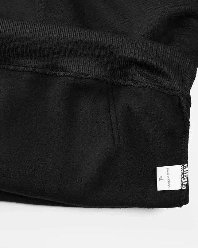 Heavy-Duty Letter Print Hoodie – Oversized Street Style Sweatshirt
