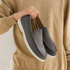 Men’s Frosted Suede Loafers – Lightweight Non-Slip Comfort Shoes-HighTouch