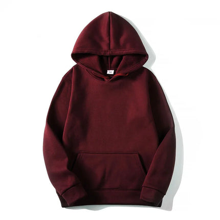 Unisex Solid-Colour Hoodie