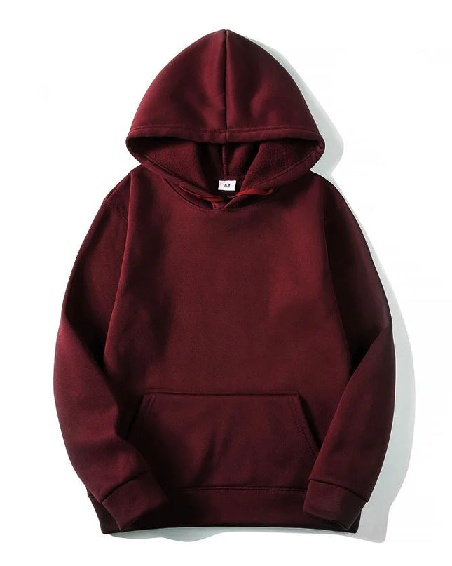 Unisex Solid-Colour Hoodie