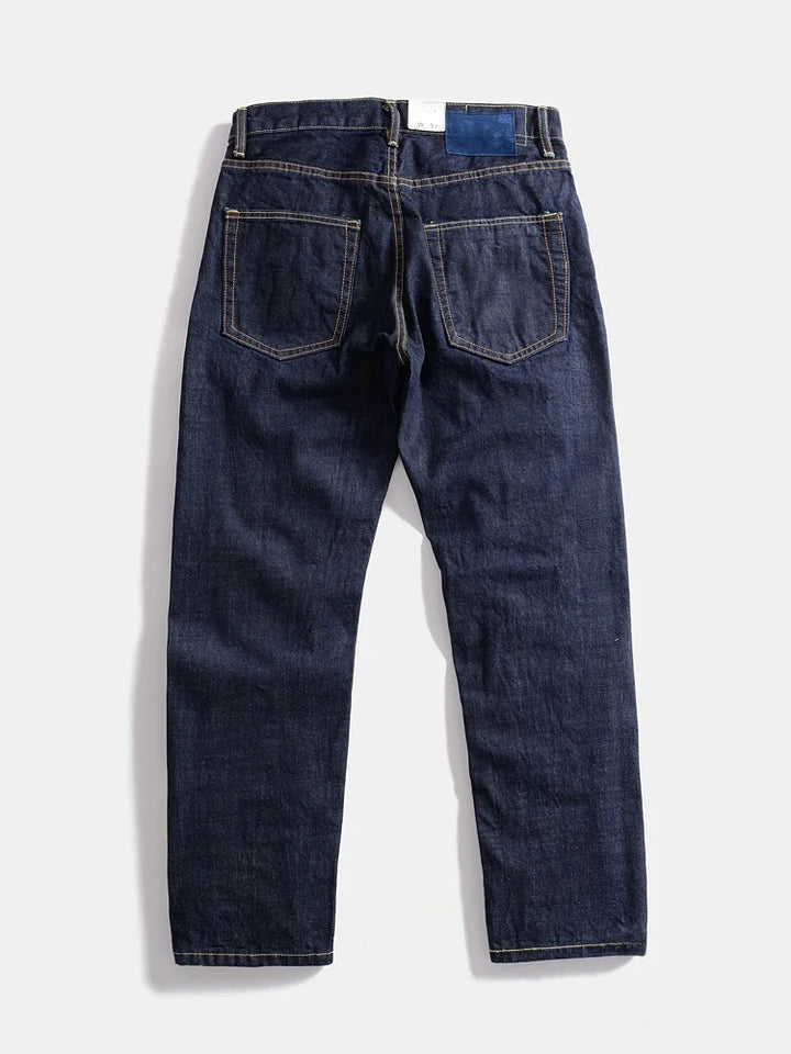 Heavy-weight Original Colour “Red Ear” Straight-Leg Jeans-HighTouch