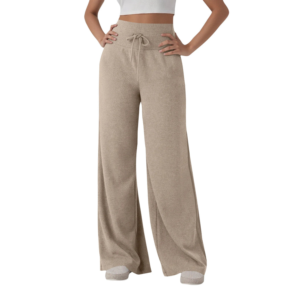 Women’s High-Waisted Wide-Leg Sports Pants