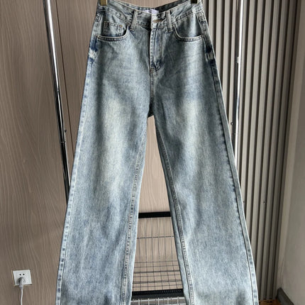Wide-Leg High-Waist Jeans Women