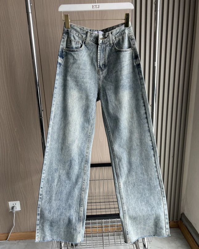 Wide-Leg High-Waist Jeans Women