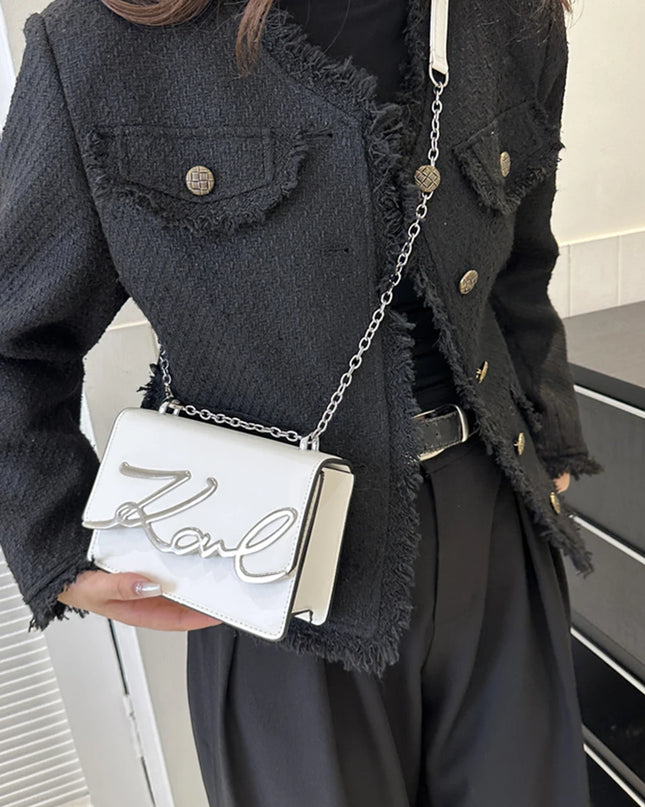 Fashionable Crossbody Bag – Solid Color Shoulder Bag