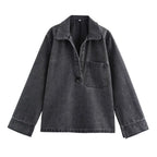 Women’s High-Waist Denim 2-Piece Set-HighTouch