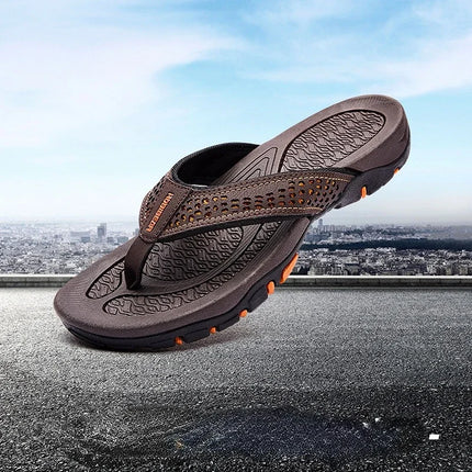 Men’s Non-Slip Rubber Flip Flops – Lightweight & Quick-Dry Comfort