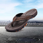Men’s Non-Slip Rubber Flip Flops – Lightweight & Quick-Dry Comfort-HighTouch