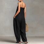 Cordella Boho Off Shoulder Lightweight Jumpsuit