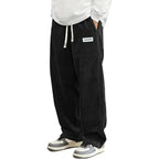 Men’s Loose Fit Corduroy Baggy Trousers-HighTouch