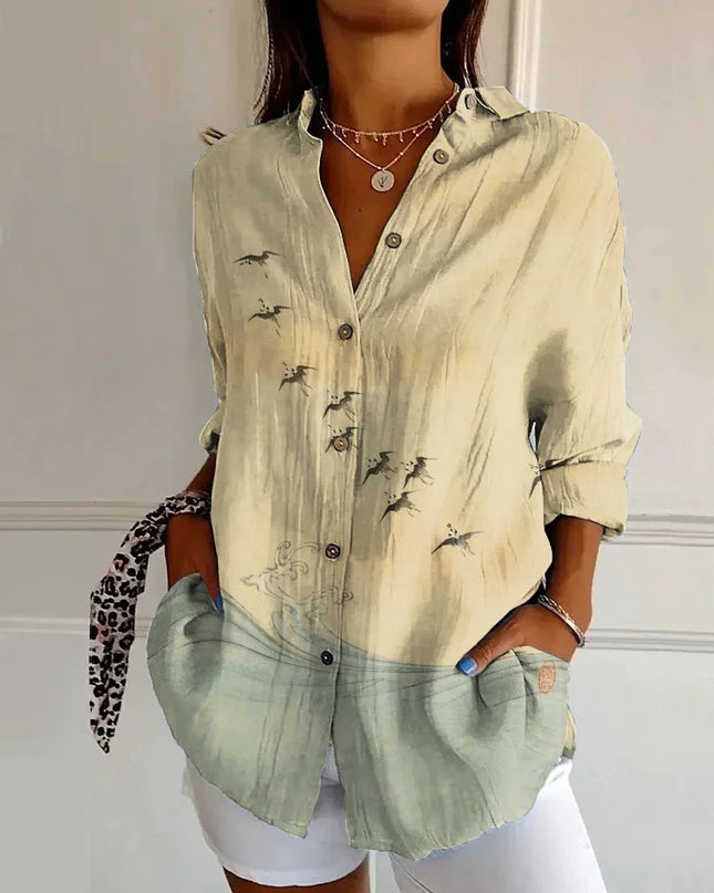 Harper | Elegant Floral Shirt & Blouse