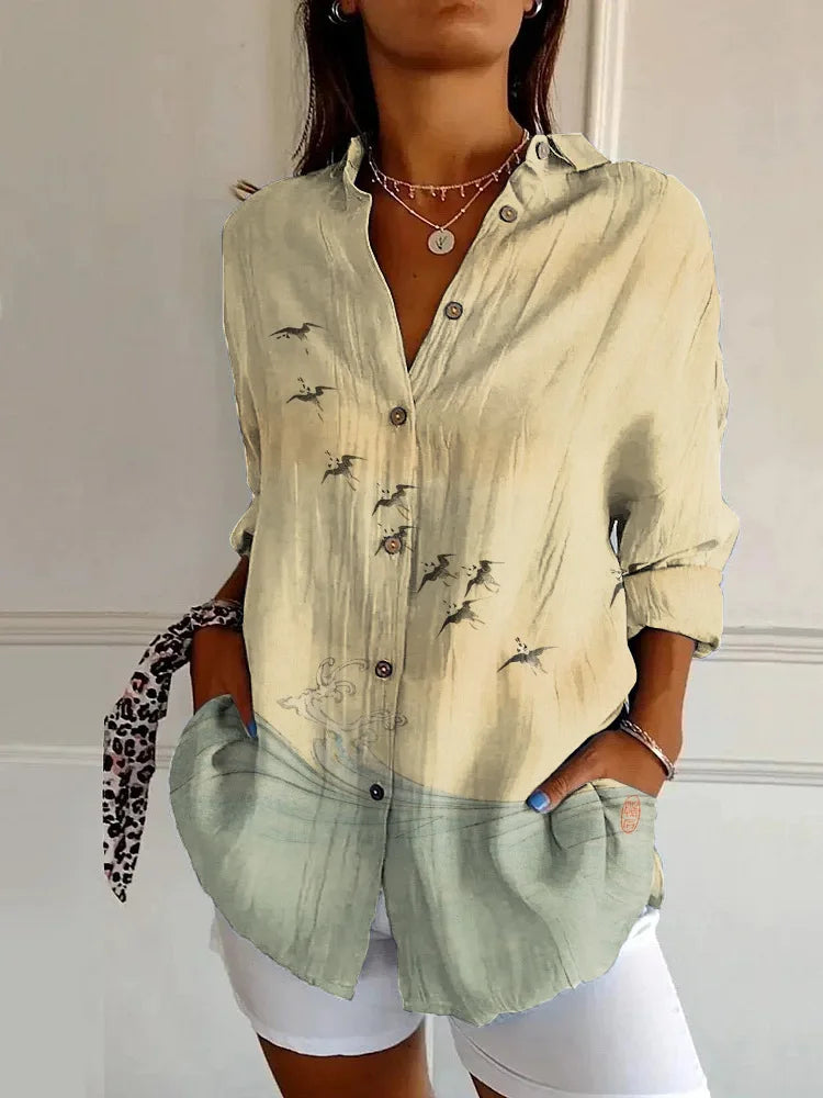 Harper | Elegant Floral Shirt & Blouse-HighTouch
